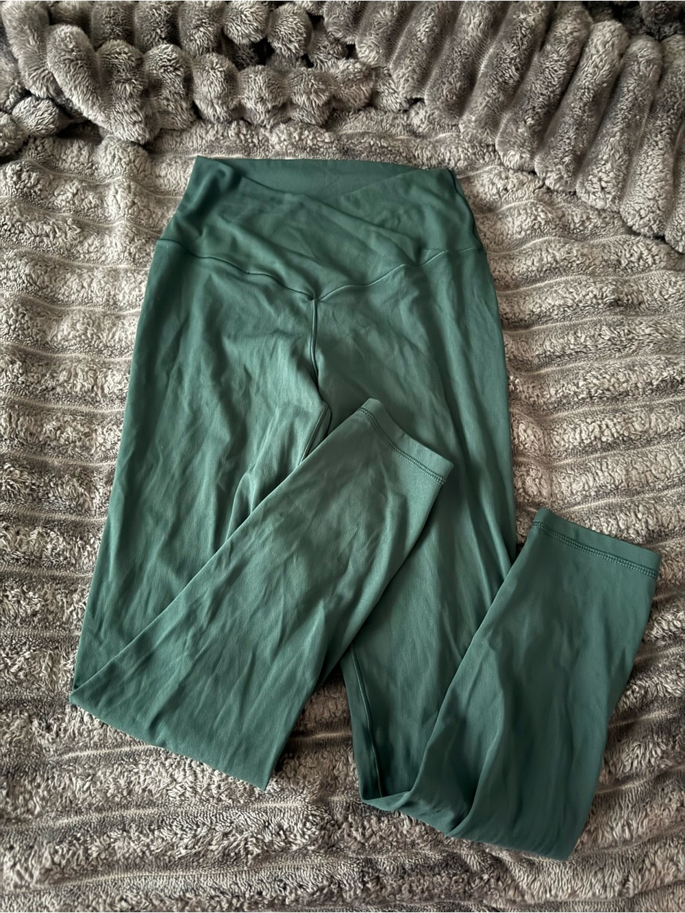 American Eagle Outfitters Deep Green High-Waist Leggings